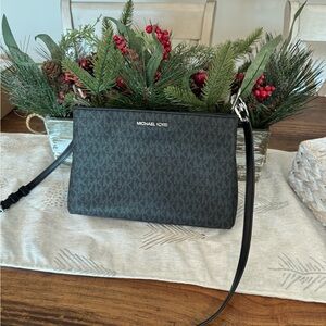 Michael Kors Charcoal Monogram Crossbody Bag